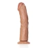 Big realistic dildo Real Rock Curved 10" mocha [1]