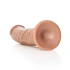 Big realistic dildo Real Rock Curved 10" mocha [3]