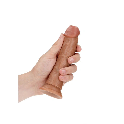 **Ver. new Realistic dildo Real Rock Curved 6" mocha [4]