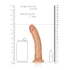 Real Rock Curved 7" Mocha Realistic Dildo [5]