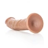Realistic dildo Real Rock Curved 8" mocha [4]
