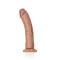 Realistic dildo Real Rock Curved 8" mocha