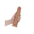 **Color Ver. Large realistic dildo Real Rock Curved 9" mocha color [3]