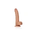 Realistic testicle dildo Real Rock Curved 8" mocha [1]