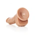 Realistic testicle dildo Real Rock Curved 8" mocha [4]