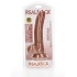Realistic testicle dildo Real Rock Curved 8" mocha [6]