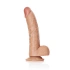 Realistic testicle dildo Real Rock Curved 8" mocha Realistic testicle dildo Real Rock Curved 8" mocha