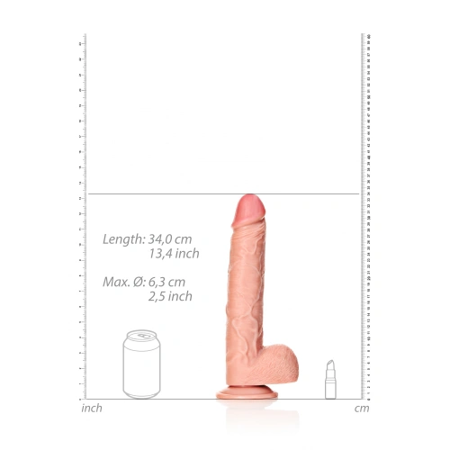 OK Nina - Real Rock 12" Huge Realistic Testicle Dildo [5]