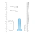 **Dilyana- Real Rock Flexible Jelly Dildo 5" Blue [3]