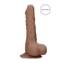 Ver. Color Real Rock 7” Mocha Realistic Cyber ​​Leather Testicle Dildo [1]