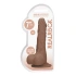 Ver. Color Real Rock 7” Mocha Realistic Cyber ​​Leather Testicle Dildo [2]