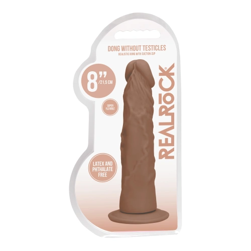 Veronica Color Real Rock 8'' Mocha Flexible Realistic Cyber ​​Leather Dildo [2]