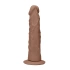 Veronica Color Real Rock 8'' Mocha Flexible Realistic Cyber ​​Leather Dildo