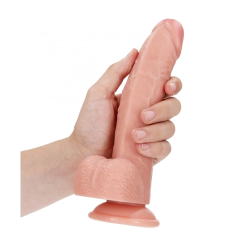 Real Rock Curved 8" Realistic Testicle Dildo [4]