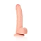 Real Rock Curved 8" Realistic Testicle Dildo