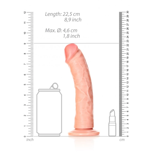 Real Rock Curved 8" Realistic Dildo [5]