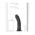 **Ver. color Realistic dildo Real Rock Curved 6" black [5]