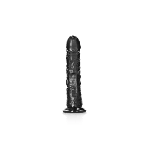 **Real Color - Realistic Dildo Real Rock Curved 7" Black [2]