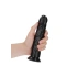 **Real Color - Realistic Dildo Real Rock Curved 7" Black [4]