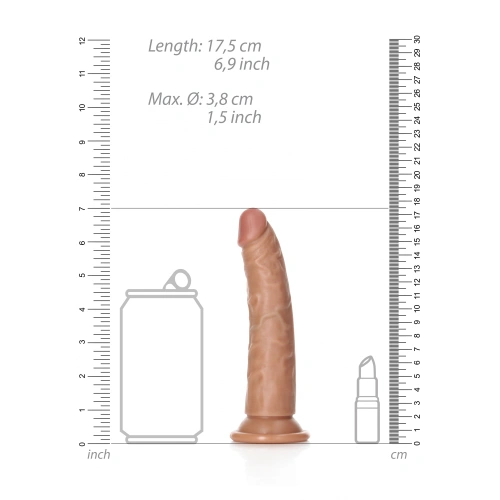 **Ver. new Realistic dildo Real Rock Slim 6" mocha [5]