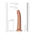 **Zoo - Color - Realistic Dildo Real Rock Slim 8" mocha [5]