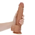 Real Rock 10" mocha large realistic testicle dildo [3]