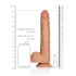 Real Rock 10" mocha large realistic testicle dildo [5]