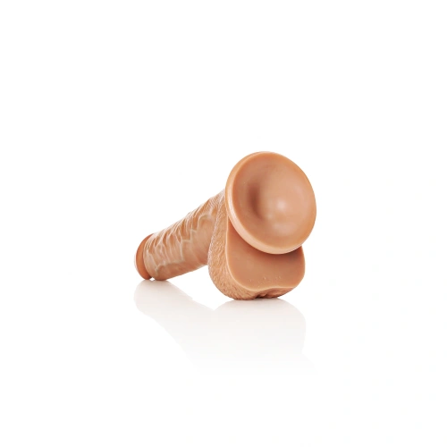**Zhu - Real Rock Straight 11" Mocha Large Realistic Testicle Dildo [3]