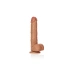 **Ver. new Big realistic dildo with testicles Real Rock Straight 9" mocha [1]