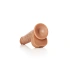 **Ver. new Big realistic dildo with testicles Real Rock Straight 9" mocha [4]