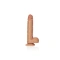**Ver. new Big realistic dildo with testicles Real Rock Straight 9" mocha