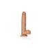 **Ver. new Big realistic dildo with testicles Real Rock Straight 9" mocha **Ver. new Big realistic dildo with testicles Real Rock Straight 9" mocha