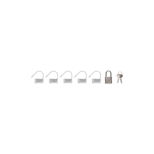 Dilyana - Set of spare accessories for locking penis cages ManCage white