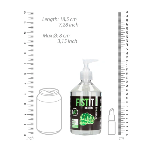 Natural vegan water-based lubricant Fist It Natural 500 ml [3]