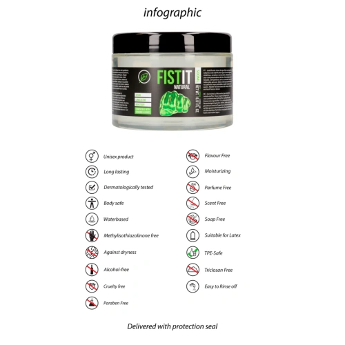 OK Zhu*Fisting gel-lubricant Fist-it Natural 500 ml. [7]