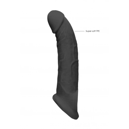 Realrock cyber leather penis extender and thickener black [3]
