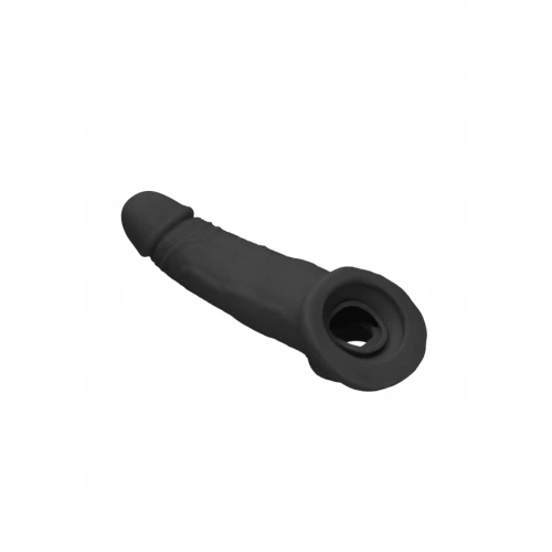 Realrock cyber leather penis extender and thickener black [5]