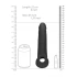 Realrock cyber leather penis extender and thickener black [8]