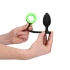 Dilyana - Silicone anal dilator with glow in the dark penis ring Ouch! [1]