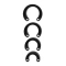 Color* Dilyana- Mancage Black Penis Cage Replacement Rings Set