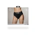 Nina - Strap-on Thong with Adjustable O-Ring and Bullet Vibrator Ouch! black size XS/S [13]