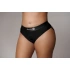 Nina - Strap-on Thong with Adjustable O-Ring and Bullet Vibrator Ouch! black size XL/XXL