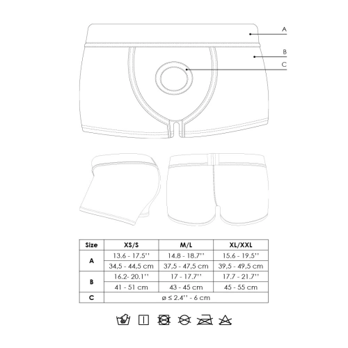 Dilyana - Vibrating Strap-On Boxers Ouch! Strap-On Boxer black size M/L [13]