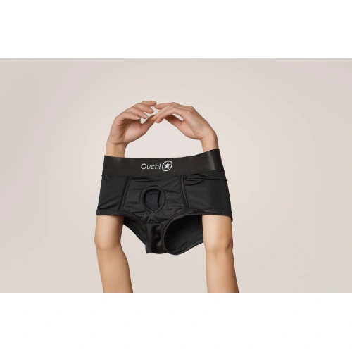 Dilyana - Vibrating Strap-On Boxers Ouch! Strap-On Boxer black size M/L [6]