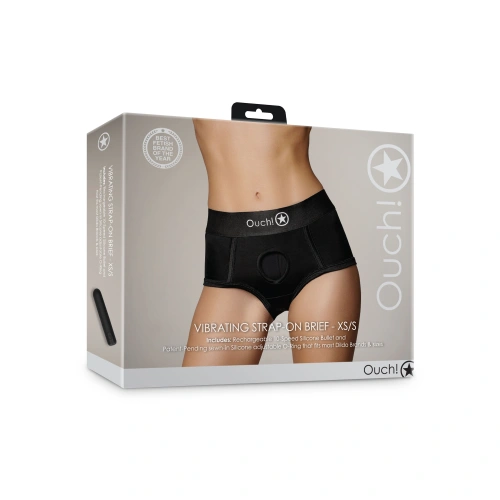 Strap-On Boxers with Rechargeable Bullet Vibrator Ouch! [15]