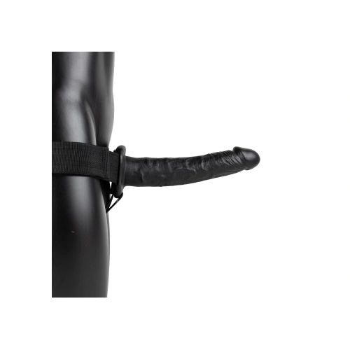 Ver. color Penis belt with opening Real Rock 10" black [2]