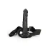 Ver. color Penis belt with opening Real Rock 10" black