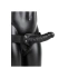 Ver. color Adjustable strap-on belt with vibrating dildo Real Rock 8" black [1]
