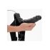Ver. color Adjustable strap-on belt with vibrating dildo Real Rock 8" black [3]