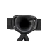 Ver. color Adjustable strap-on belt with vibrating dildo Real Rock 8" black [4]